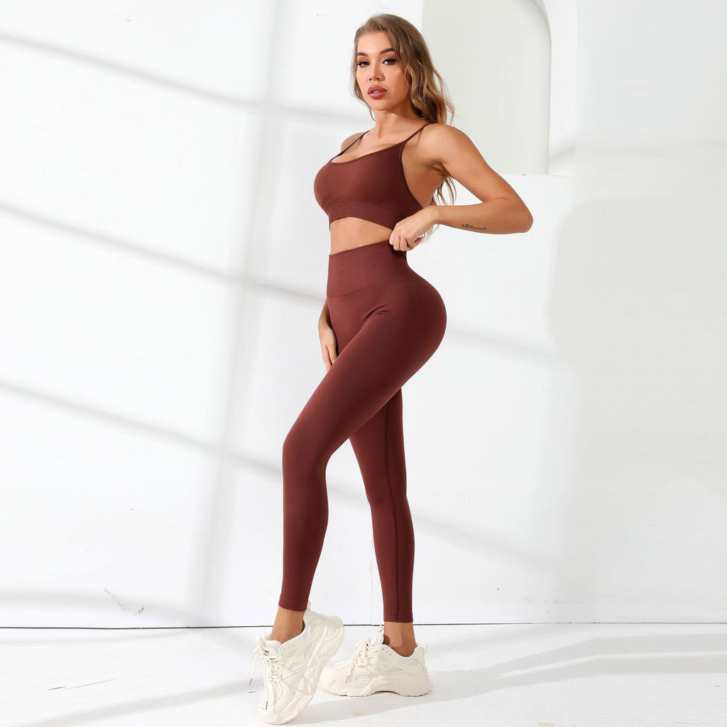 Women’s Strappy Yoga & Fitness Top – Sports Bra, Workout Activewear